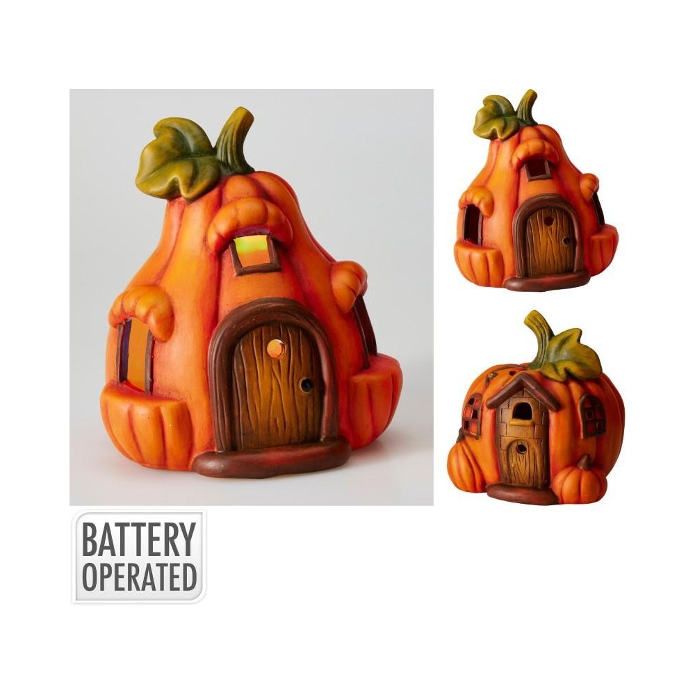 ZUCCA TERRACOTTA CASETTA 15X14X16.5 2 ASS.